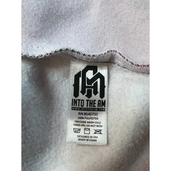 Into the Am Tropical Sunset Beach Palm Tree Hoodie Size L - Picture 10 of 10